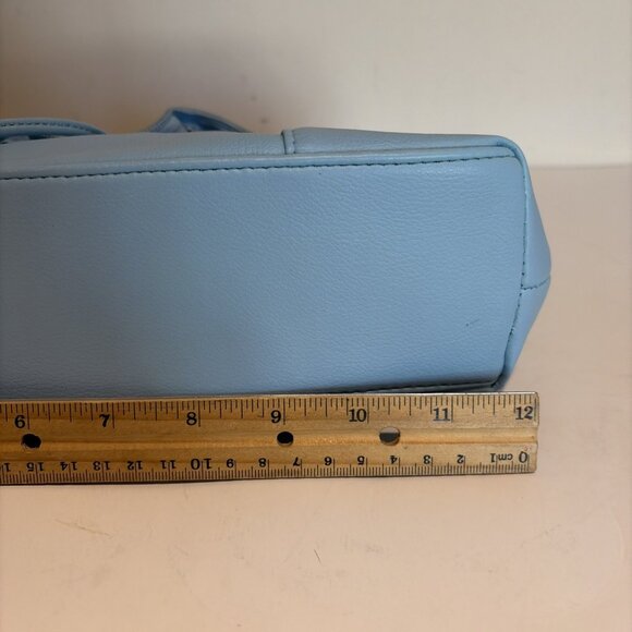 Vintage Y2K Mini Underarm Shoulder Bag Powder Blue Ruffled Lorelai Gilmore NWOT - Picture 7 of 11